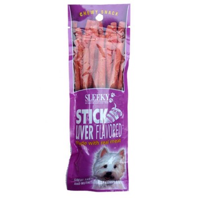 Sleeky Stick Liver Flavoured Chewy Snack For Dogs 50G